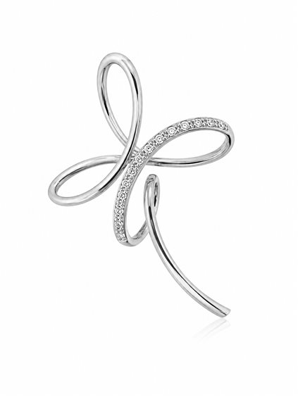 Pendant Comete Woman in Gold Diamante 0.10 Ct GLB 4565 - GLB 4565